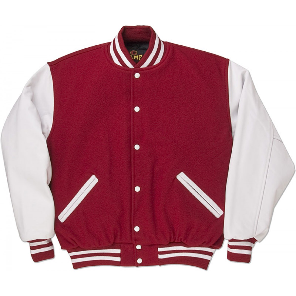 Alaska puls favorit Red & White Standard Letterman Jacket - Standard Jackets - Letterman Jackets