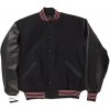 Black, Red & White Standard Letterman Jacket
