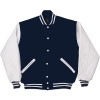 Navy & White Standard Letterman Jacket
